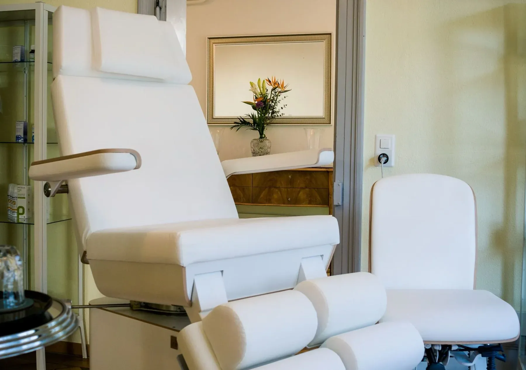 The treatment room at Hottinger Podologie
